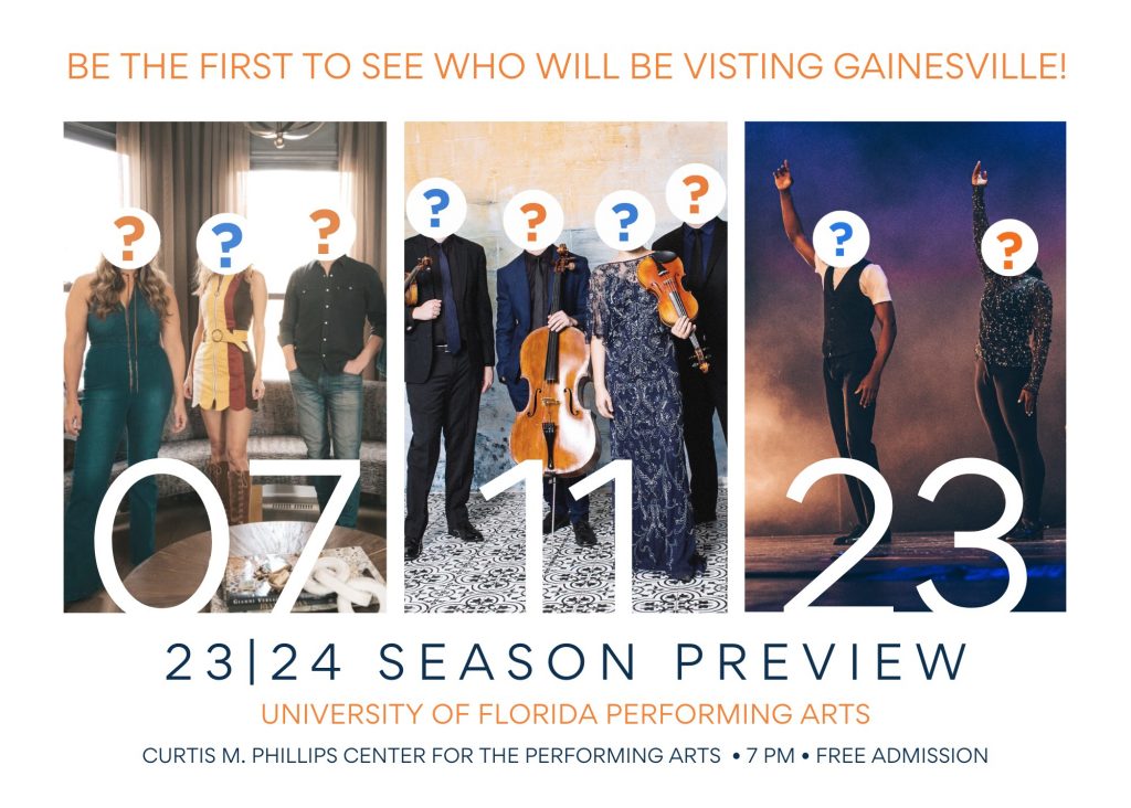 UF Performing Arts 2324 Season Preview HR Calendar